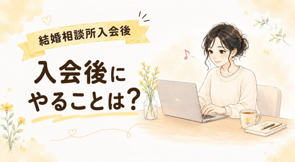 結婚相談所入会後アイキャッチ画像