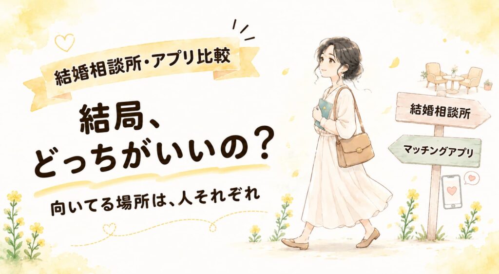 結婚相談所・アプリ比較アイキャッチ画像